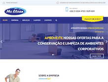 Tablet Screenshot of misterclean.com.br